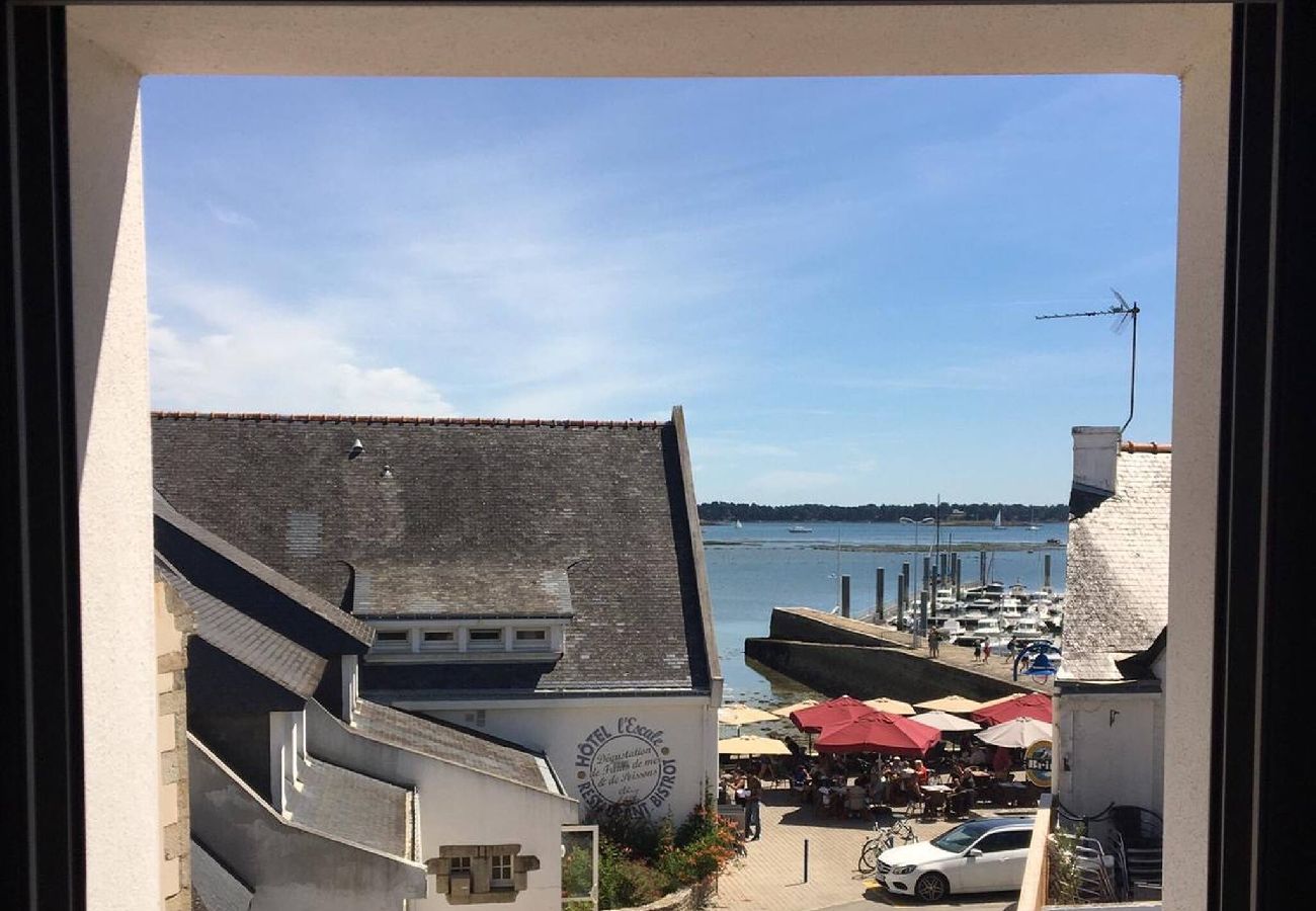 Maison à Locmariaquer - Ker Lina, terrasse avec vue mer 